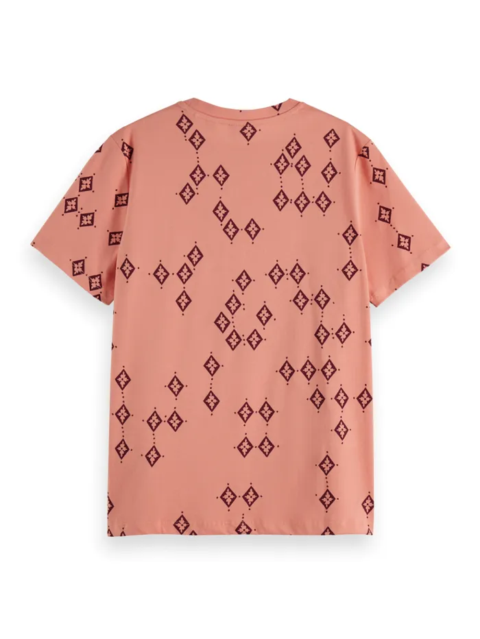 PRINTED REGULAR FIT TSHIRT Geo Flower Spaced Women Scotch and Soda Tops and TShirts