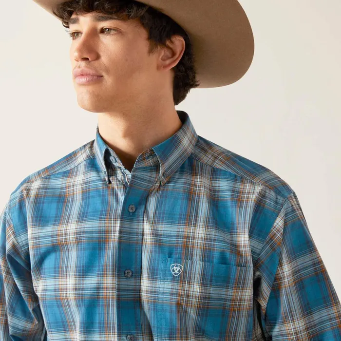 Pro Series Geron Classic Fit Shirt Rush Of Blue Men Ariat Button Down Shirts Pro Series Geron Classic Fit Shirt Rush Of Blue Men Ariat Button Down Shirts