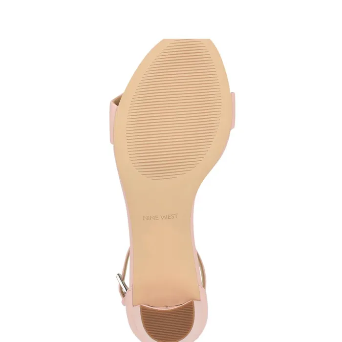 Pruce Ankle Strap Block Heel Sandals Light Pink Women Nine West Heeled Pruce Ankle Strap Block Heel Sandals Light Pink Women Nine West Heeled