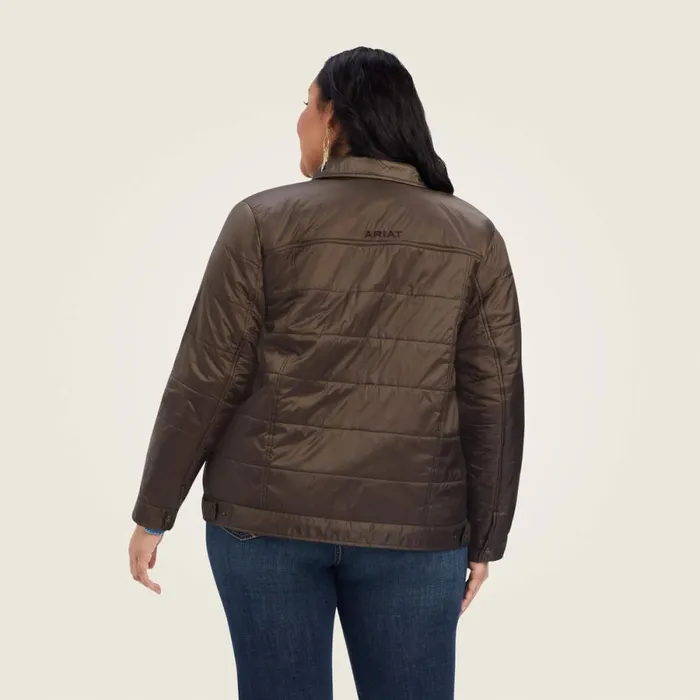Puffer Trucker Insulated Jacket Banyan Bark Women Ariat Jackets and Vests Puffer Trucker Insulated Jacket Banyan Bark Women Ariat Jackets and Vests