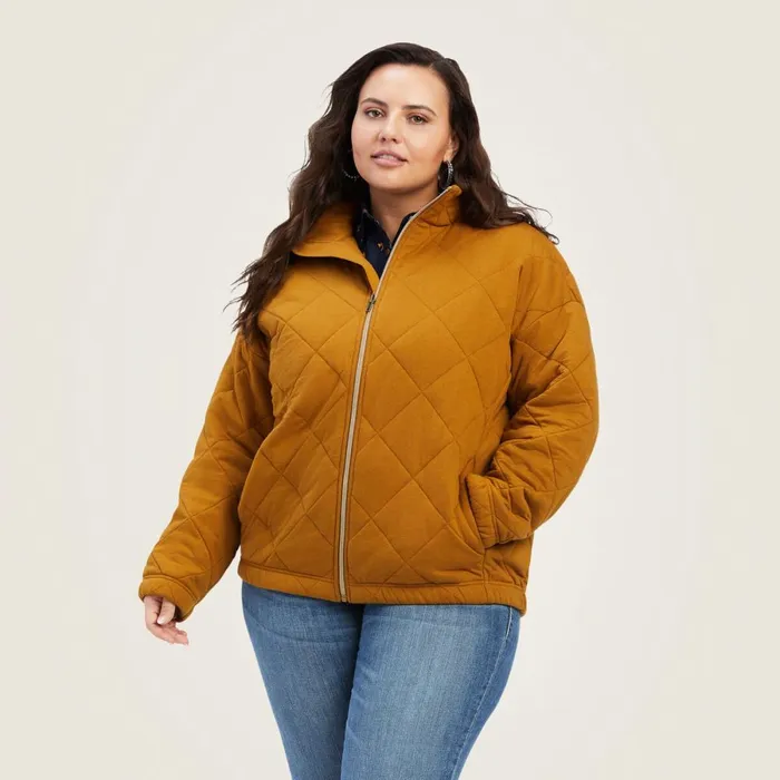 Quilted Jacket Bronze Brown Women Ariat Jackets and Vests Quilted Jacket Bronze Brown Women Ariat Jackets and Vests
