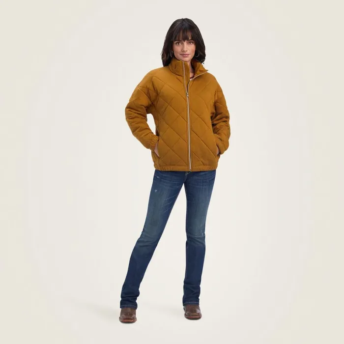 Quilted Jacket Bronze Brown Women Ariat Jackets and Vests Quilted Jacket Bronze Brown Women Ariat Jackets and Vests