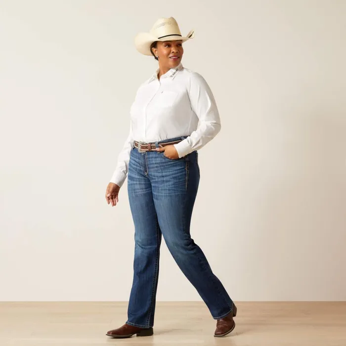 REAL Mid Rise Everlee Straight Jean Irvine Women Ariat Denim REAL Mid Rise Everlee Straight Jean Irvine Women Ariat Denim