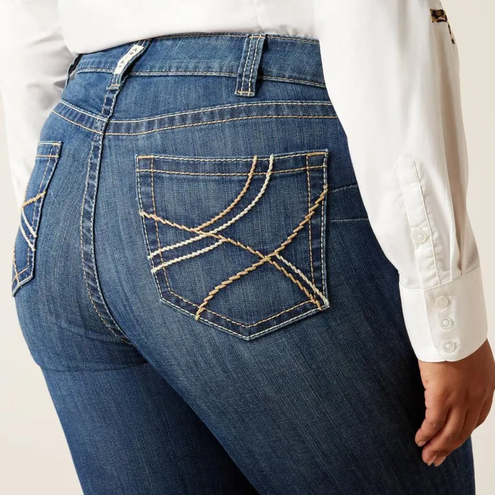 REAL Mid Rise Everlee Straight Jean Irvine Women Ariat Denim REAL Mid Rise Everlee Straight Jean Irvine Women Ariat Denim