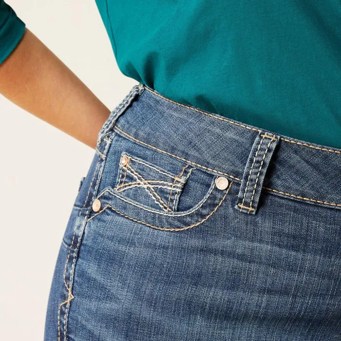 REAL Mid Rise Everlee Straight Jean Irvine Women Ariat Denim REAL Mid Rise Everlee Straight Jean Irvine Women Ariat Denim