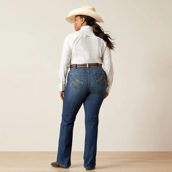 REAL Mid Rise Everlee Straight Jean Irvine Women Ariat Denim REAL Mid Rise Everlee Straight Jean Irvine Women Ariat Denim