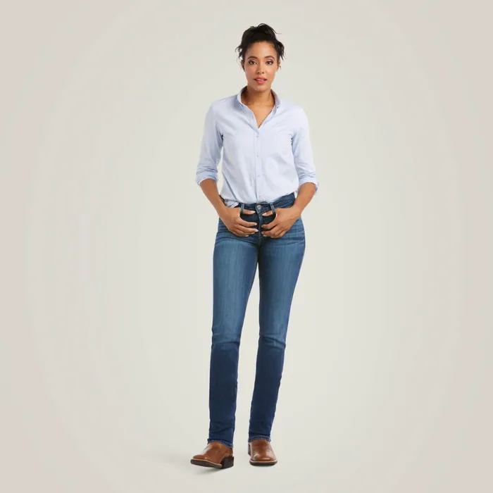 REAL Perfect Rise Abby Straight Jean Mackenzie Women Ariat Denim