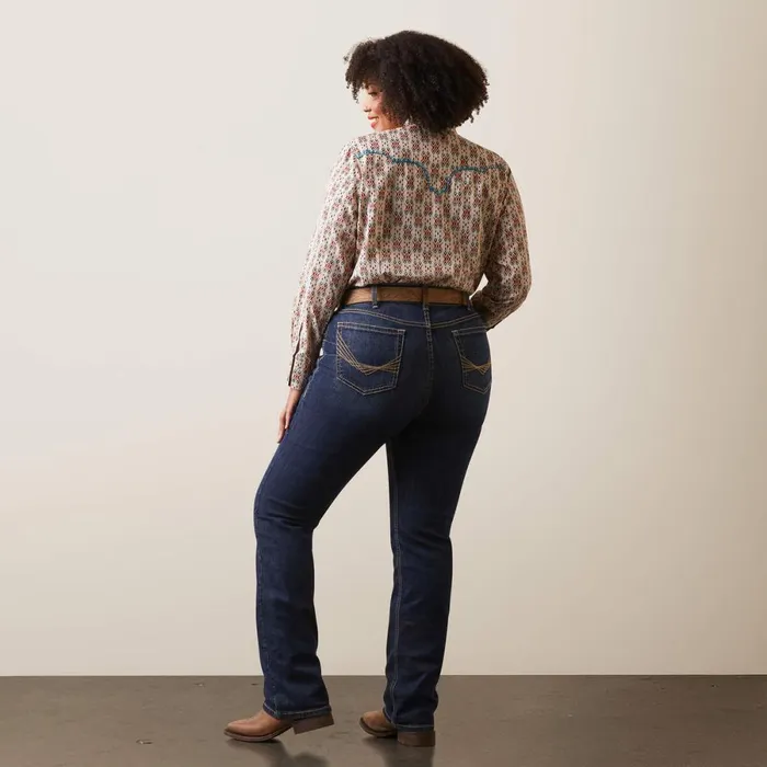 REAL Perfect Rise Greta Straight Jean Midnight Women Ariat Denim