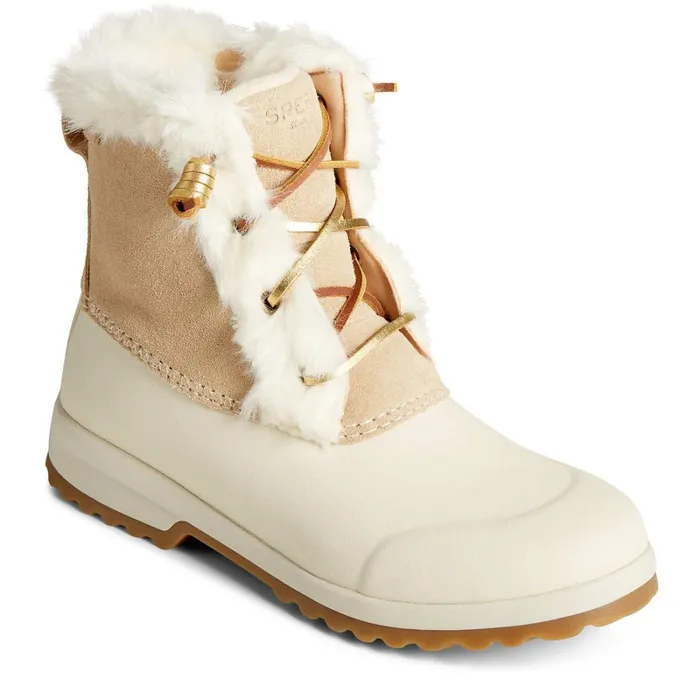 Rain and Duck Boots Women Sperry Maritime Repel Suede Thinsulate Snow Boot Sand