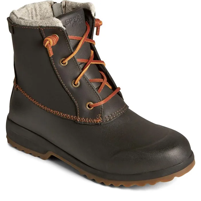Rain and Duck Boots Women Sperry Maritime Repel Thinsulate Waterproof Snow Boot Black