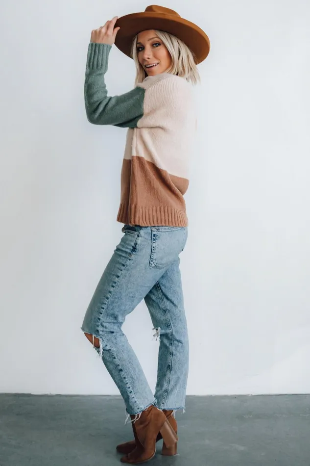 Randi Color Block Sweater Natural Women Baltic Born Sweaters Randi Color Block Sweater Natural Women Baltic Born Sweaters