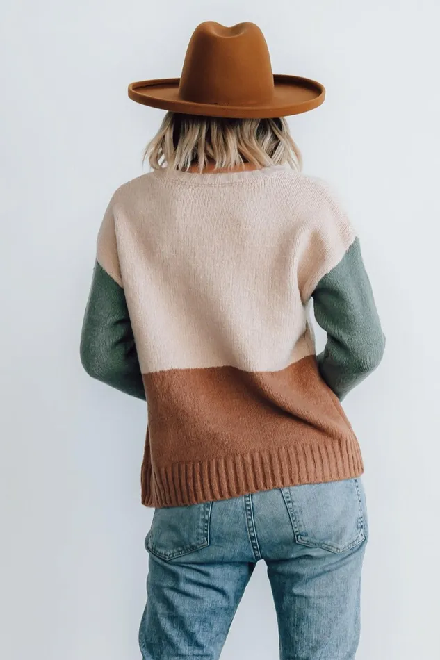 Randi Color Block Sweater Natural Women Baltic Born Sweaters Randi Color Block Sweater Natural Women Baltic Born Sweaters