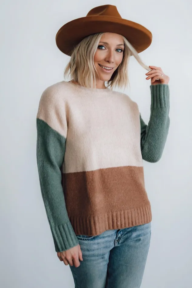 Randi Color Block Sweater Natural Women Baltic Born Sweaters Randi Color Block Sweater Natural Women Baltic Born Sweaters