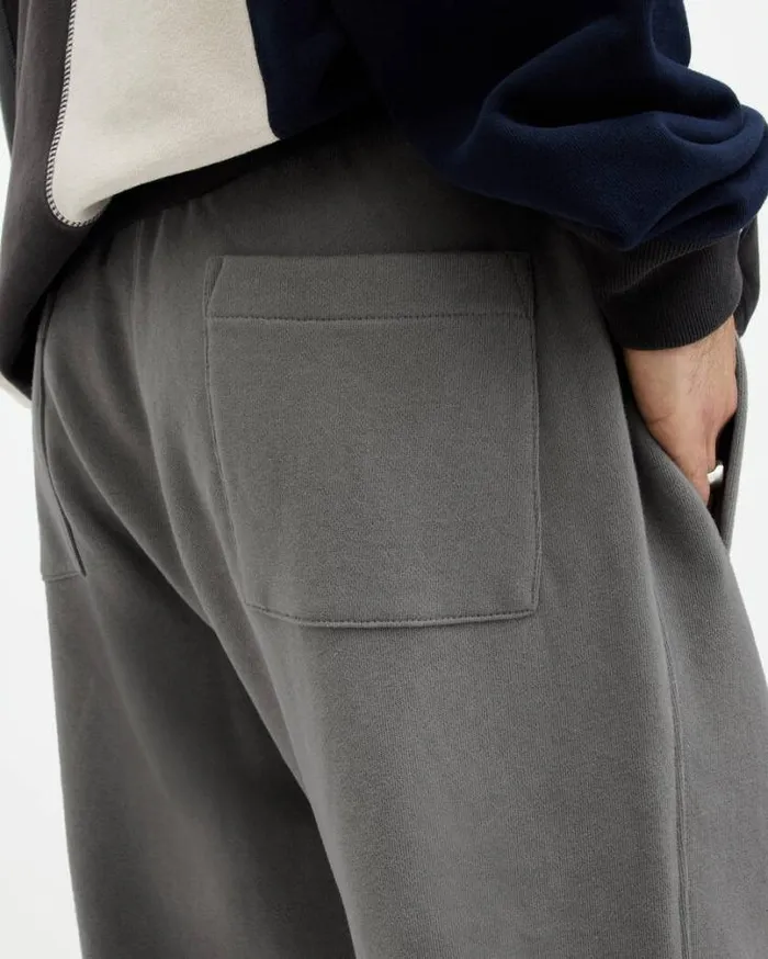 Raven Slim Fit Cuffed Ramskull Sweatpants Ash Grey Men AllSaints Pants