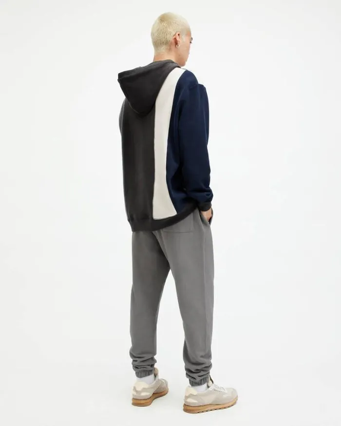 Raven Slim Fit Cuffed Ramskull Sweatpants Ash Grey Men AllSaints Pants