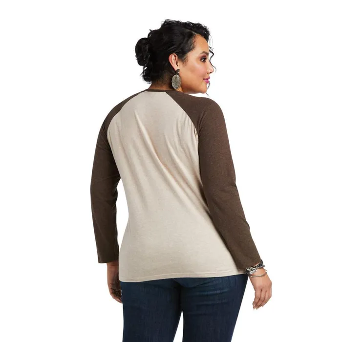 REAL Ariat Graphic Tee Oatmeal Heather Women Ariat TShirts and Tops