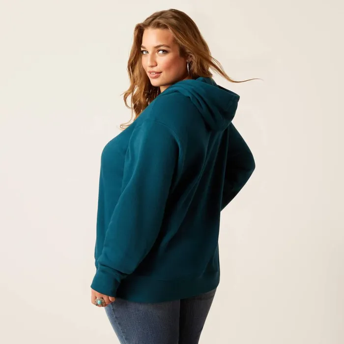 REAL Flora Hoodie Reflecting Pond Women Ariat Sweatshirts and Hoodies REAL Flora Hoodie Reflecting Pond Women Ariat Sweatshirts and Hoodies