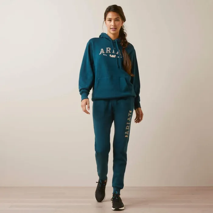REAL Flora Hoodie Reflecting Pond Women Ariat Sweatshirts and Hoodies REAL Flora Hoodie Reflecting Pond Women Ariat Sweatshirts and Hoodies