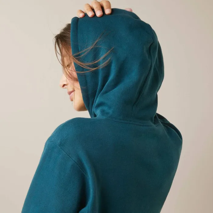 REAL Flora Hoodie Reflecting Pond Women Ariat Sweatshirts and Hoodies REAL Flora Hoodie Reflecting Pond Women Ariat Sweatshirts and Hoodies