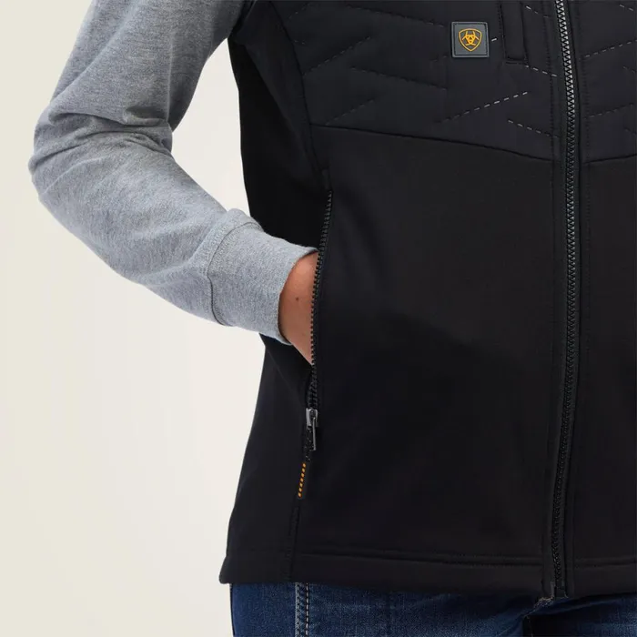Rebar Cloud 9 Insulated Vest Black Women Ariat Jackets and Vests