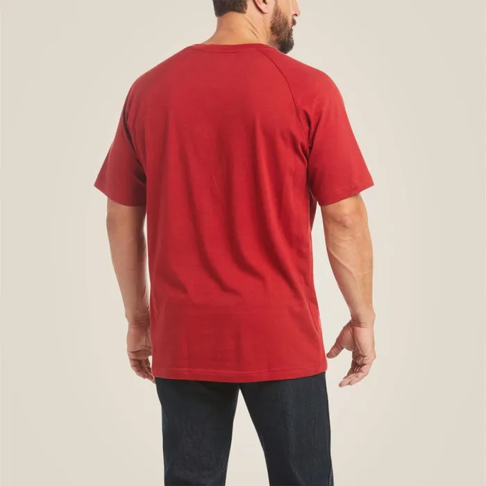 Rebar Cotton Strong TShirt Rio Red Men Ariat TShirts and Polos Rebar Cotton Strong TShirt Rio Red Men Ariat TShirts and Polos