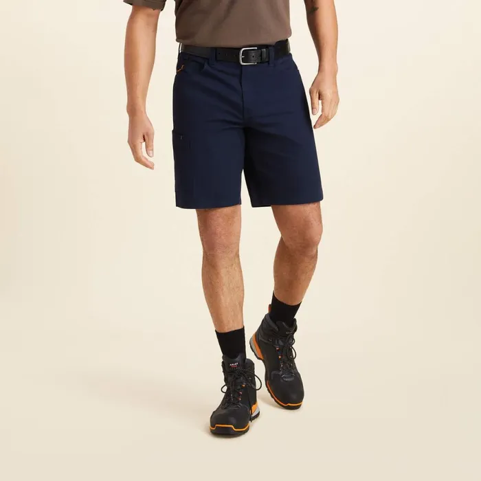 Rebar DuraStretch Made Tough 10034 Short Navy Men Ariat Pants and Shorts