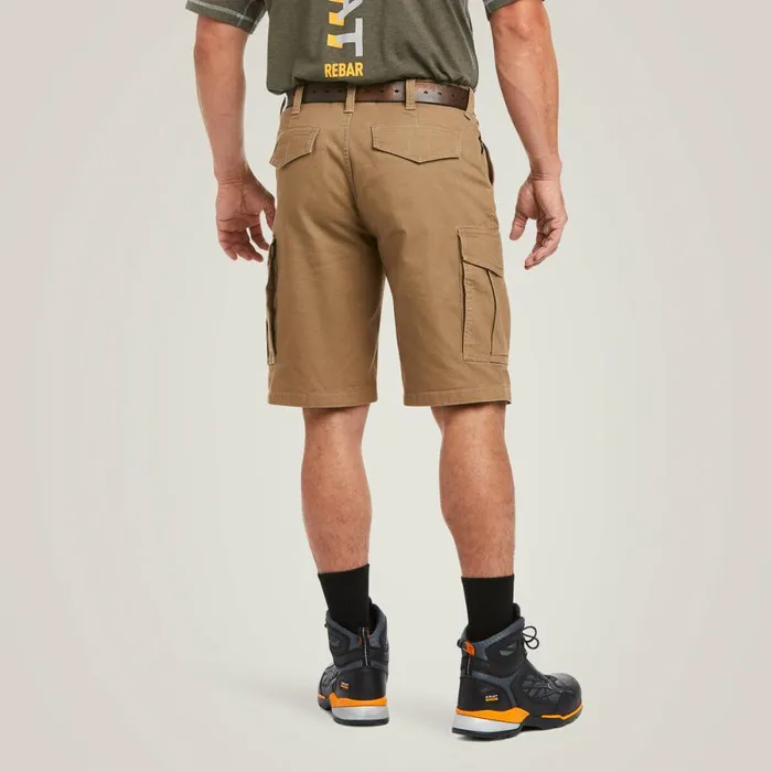 Rebar DuraStretch Made Tough Cargo 11034 Short Field Khaki Men Ariat Pants and Shorts Rebar DuraStretch Made Tough Cargo 11034 Short Field Khaki Men Ariat Pants and Shorts