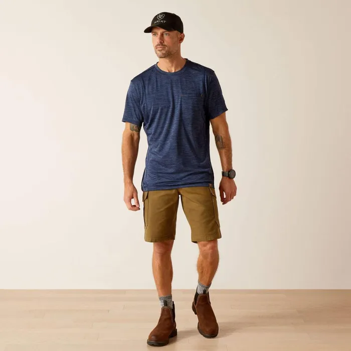 Rebar Evolution Athletic Fit TShirt Navy Men Ariat TShirts and Polos Rebar Evolution Athletic Fit TShirt Navy Men Ariat TShirts and Polos