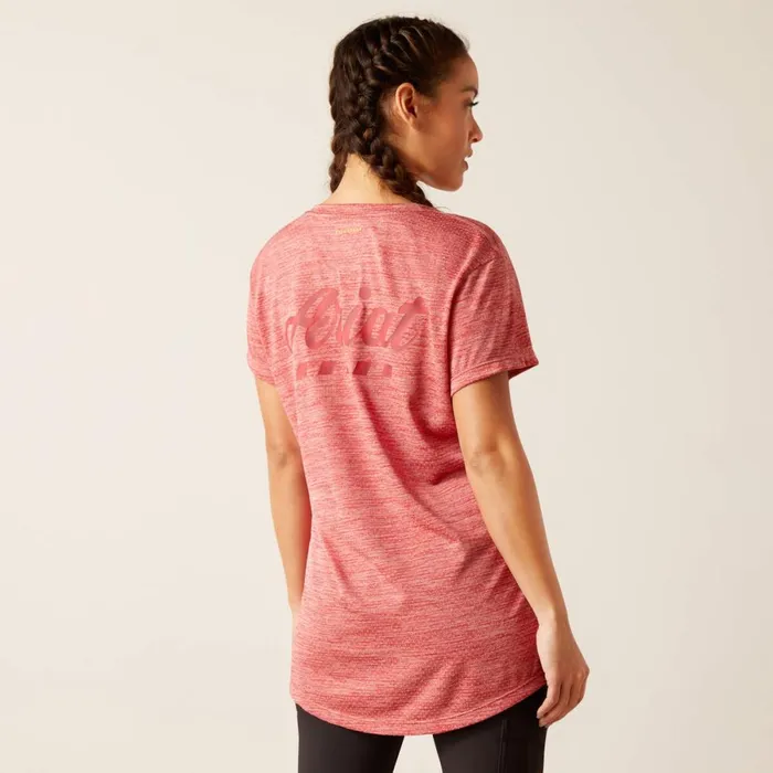 Rebar Evolution Logo TShirt Mineral Red Women Ariat TShirts and Tops