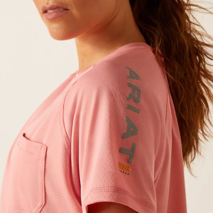 Rebar Heat Fighter TShirt Mauveglowsharkskin Women Ariat TShirts and Tops Rebar Heat Fighter TShirt Mauveglowsharkskin Women Ariat TShirts and Tops