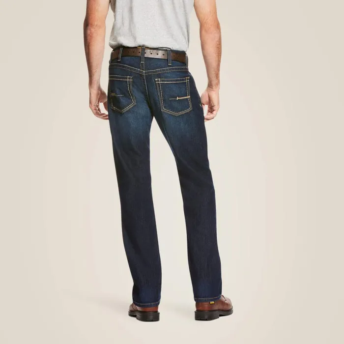 Rebar M4 Low Rise DuraStretch Edge Boot Cut Jean Maritime Men Ariat Denim Rebar M4 Low Rise DuraStretch Edge Boot Cut Jean Maritime Men Ariat Denim