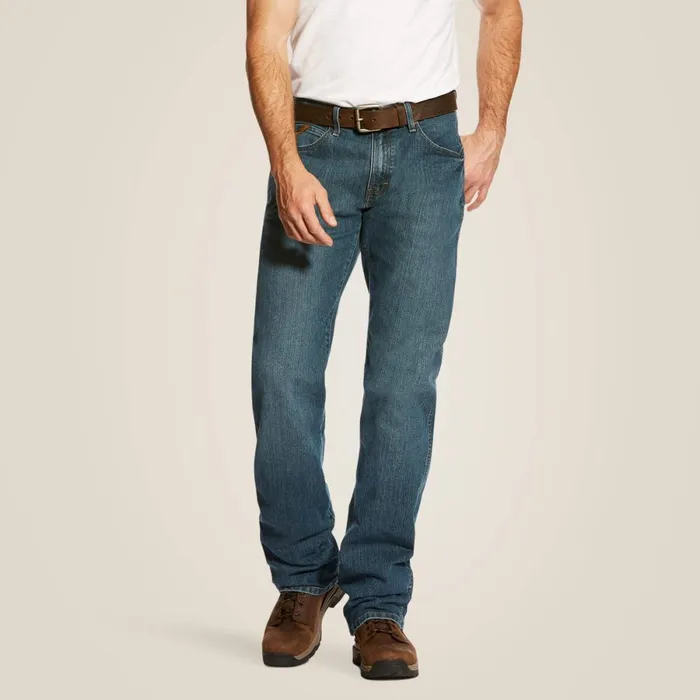 Rebar M4 Relaxed DuraStretch Basic Boot Cut Jean Carbine Men Ariat Denim