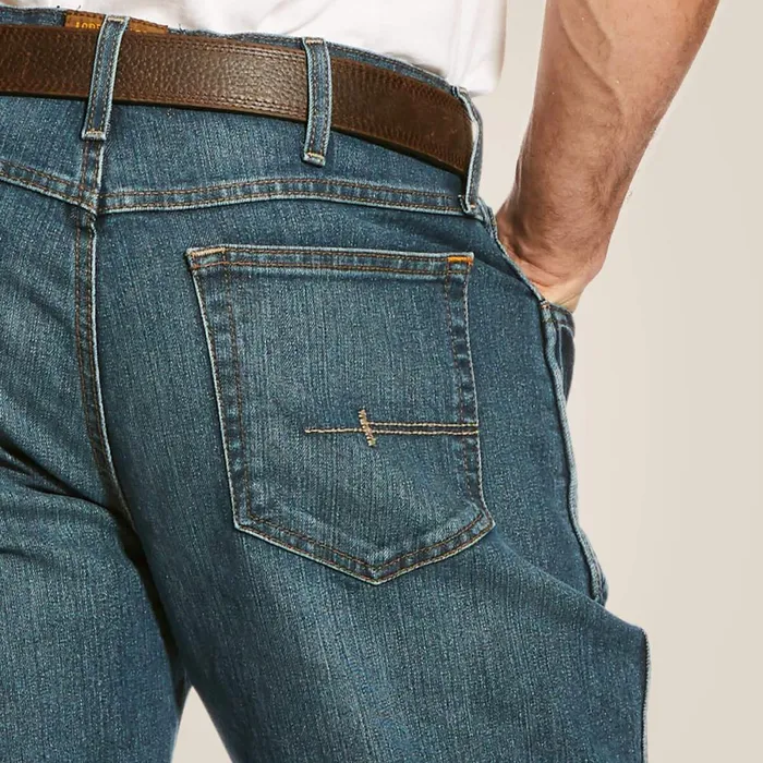 Rebar M4 Relaxed DuraStretch Basic Boot Cut Jean Carbine Men Ariat Denim Rebar M4 Relaxed DuraStretch Basic Boot Cut Jean Carbine Men Ariat Denim