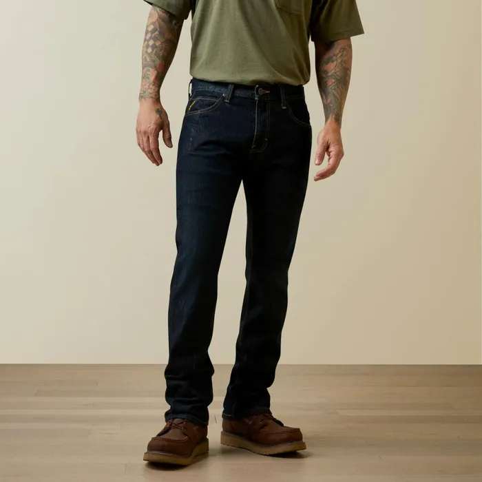 Rebar M7 Slim DuraStretch Basic Stackable Straight Leg Jean Blackstone Men Ariat Denim