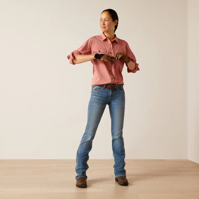 Rebar Made Tough VentTEK DuraStretch Work Shirt Jester Red Heather Women Ariat TShirts and Tops Rebar Made Tough VentTEK DuraStretch Work Shirt Jester Red Heather Women Ariat TShirts and Tops