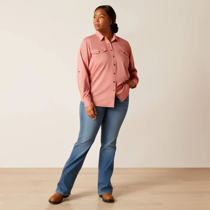 Rebar Made Tough VentTEK DuraStretch Work Shirt Jester Red Heather Women Ariat TShirts and Tops Rebar Made Tough VentTEK DuraStretch Work Shirt Jester Red Heather Women Ariat TShirts and Tops