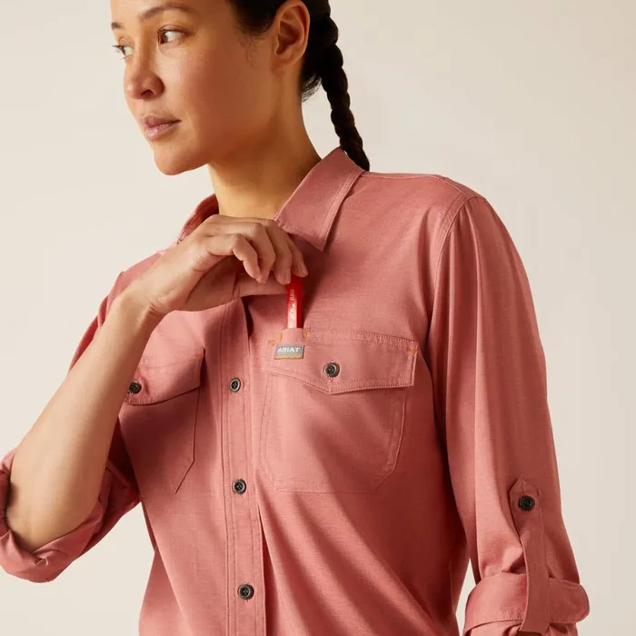 Rebar Made Tough VentTEK DuraStretch Work Shirt Jester Red Heather Women Ariat TShirts and Tops Rebar Made Tough VentTEK DuraStretch Work Shirt Jester Red Heather Women Ariat TShirts and Tops