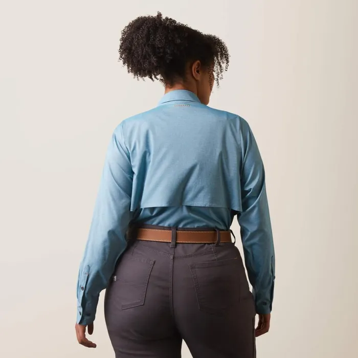 Rebar Made Tough VentTEK DuraStretch Work Shirt Larkspur Heather Women Ariat TShirts and Tops Rebar Made Tough VentTEK DuraStretch Work Shirt Larkspur Heather Women Ariat TShirts and Tops
