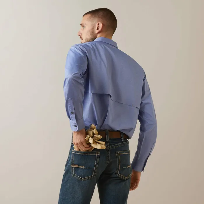 Rebar Made Tough VentTEK DuraStretch Work Shirt Surf Web Heather Men Ariat Button Down Shirts Rebar Made Tough VentTEK DuraStretch Work Shirt Surf Web Heather Men Ariat Button Down Shirts