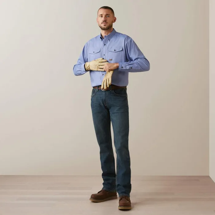 Rebar Made Tough VentTEK DuraStretch Work Shirt Surf Web Heather Men Ariat Button Down Shirts Rebar Made Tough VentTEK DuraStretch Work Shirt Surf Web Heather Men Ariat Button Down Shirts