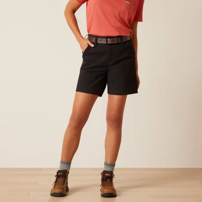Rebar PR Made Tough 6034 Short Black Women Ariat Pants and Shorts