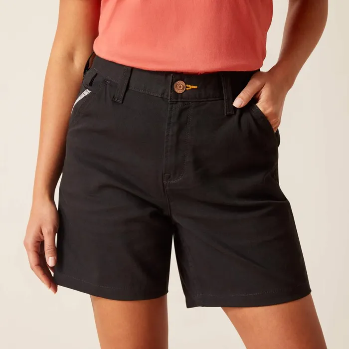 Rebar PR Made Tough 6034 Short Black Women Ariat Pants and Shorts Rebar PR Made Tough 6034 Short Black Women Ariat Pants and Shorts