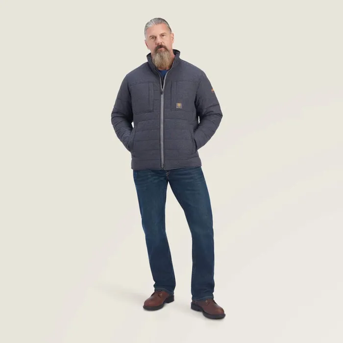 Rebar Valiant Stretch Canvas Water Resistant Insulated Jacket Charcoal Heather Men Ariat Jackets and Vests Rebar Valiant Stretch Canvas Water Resistant Insulated Jacket Charcoal Heather Men Ariat Jackets and Vests