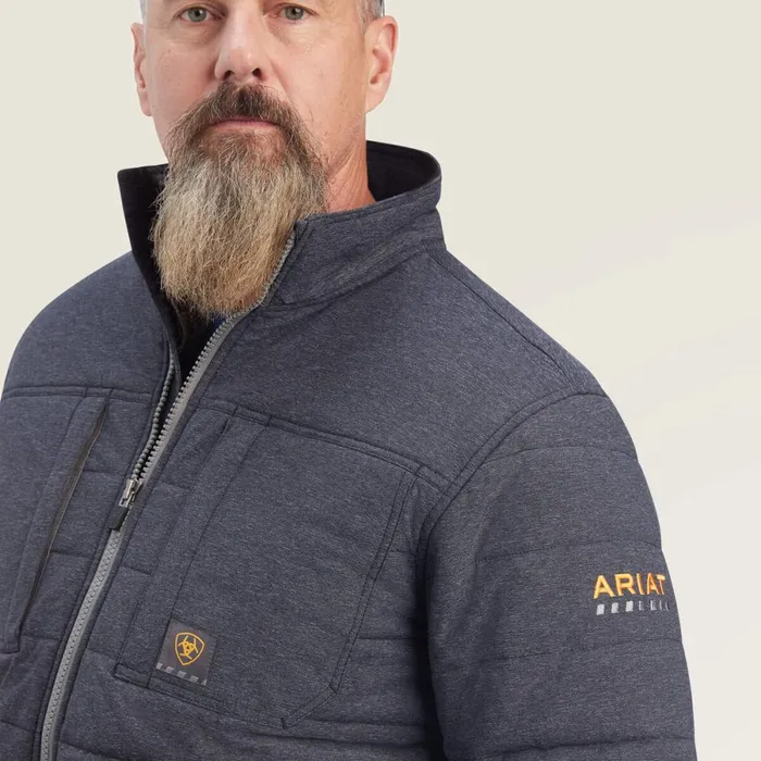 Rebar Valiant Stretch Canvas Water Resistant Insulated Jacket Charcoal Heather Men Ariat Jackets and Vests Rebar Valiant Stretch Canvas Water Resistant Insulated Jacket Charcoal Heather Men Ariat Jackets and Vests