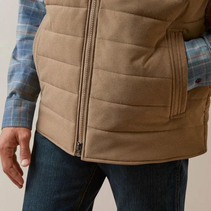 Rebar Valiant Stretch Canvas Water Resistant Insulated Vest Rebar Khaki Heather Men Ariat Jackets and Vests Rebar Valiant Stretch Canvas Water Resistant Insulated Vest Rebar Khaki Heather Men Ariat Jackets and Vests