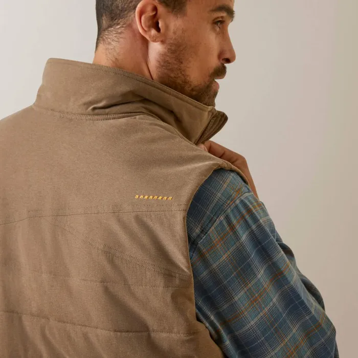 Rebar Valiant Stretch Canvas Water Resistant Insulated Vest Rebar Khaki Heather Men Ariat Jackets and Vests Rebar Valiant Stretch Canvas Water Resistant Insulated Vest Rebar Khaki Heather Men Ariat Jackets and Vests