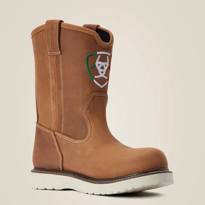 Rebar Wedge Orgullo Mexicano Waterproof Work Boot Aged Honey Men Ariat Western Boots Rebar Wedge Orgullo Mexicano Waterproof Work Boot Aged Honey Men Ariat Western Boots