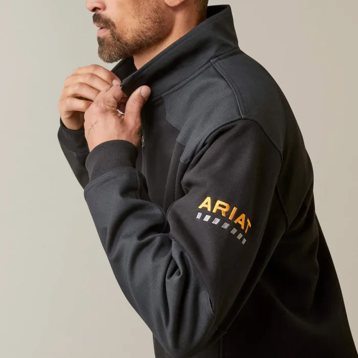 Rebar Workman Duracanvas 14 Zip Sweatshirt Black Black Men Ariat Sweatshirts and Hoodies Rebar Workman Duracanvas 14 Zip Sweatshirt Black Black Men Ariat Sweatshirts and Hoodies