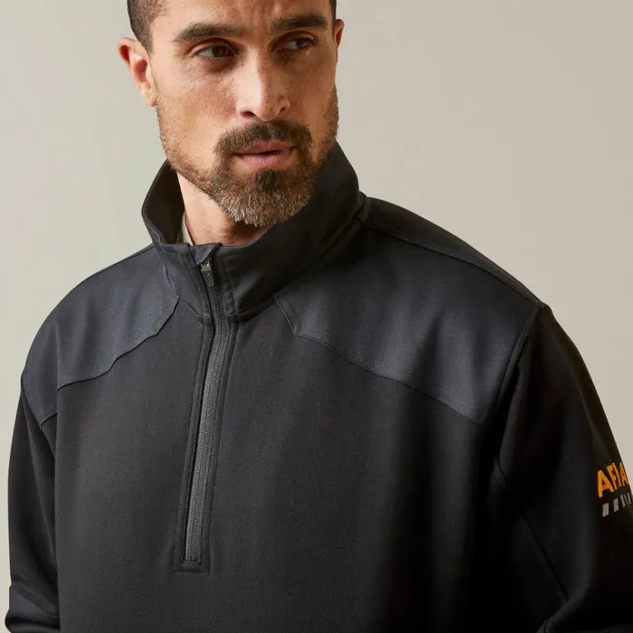 Rebar Workman Duracanvas 14 Zip Sweatshirt Black Black Men Ariat Sweatshirts and Hoodies Rebar Workman Duracanvas 14 Zip Sweatshirt Black Black Men Ariat Sweatshirts and Hoodies
