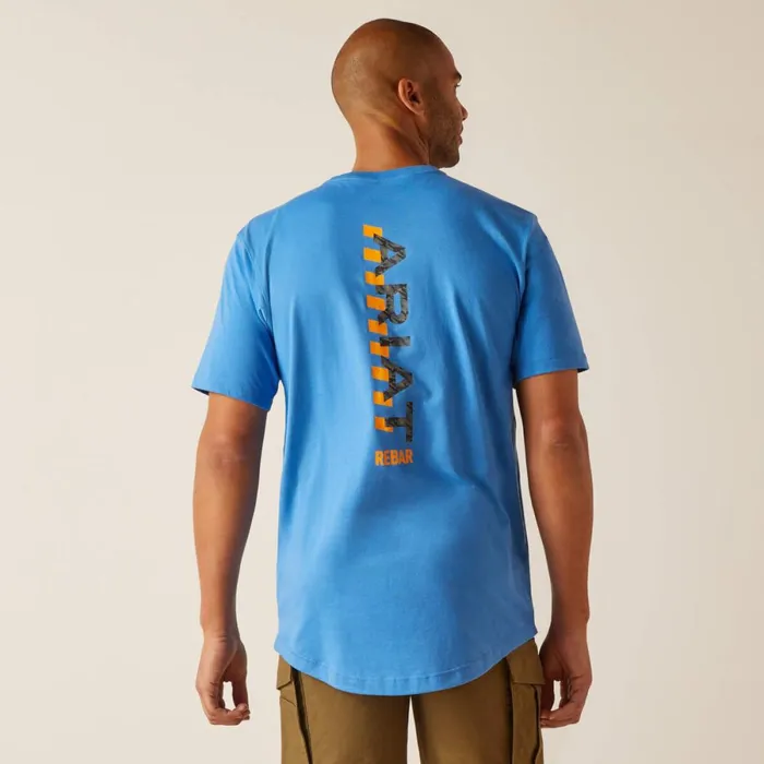 Rebar Workman Logo TShirt Campanulagrey Camo Men Ariat TShirts and Polos Rebar Workman Logo TShirt Campanulagrey Camo Men Ariat TShirts and Polos